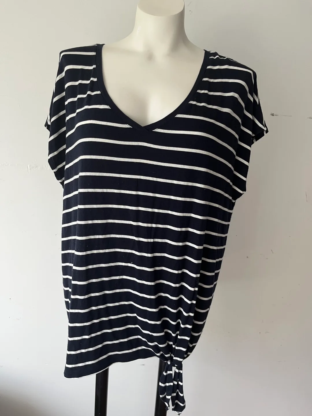 Reitmans Relaxed Striped Tee - XL thumbnail