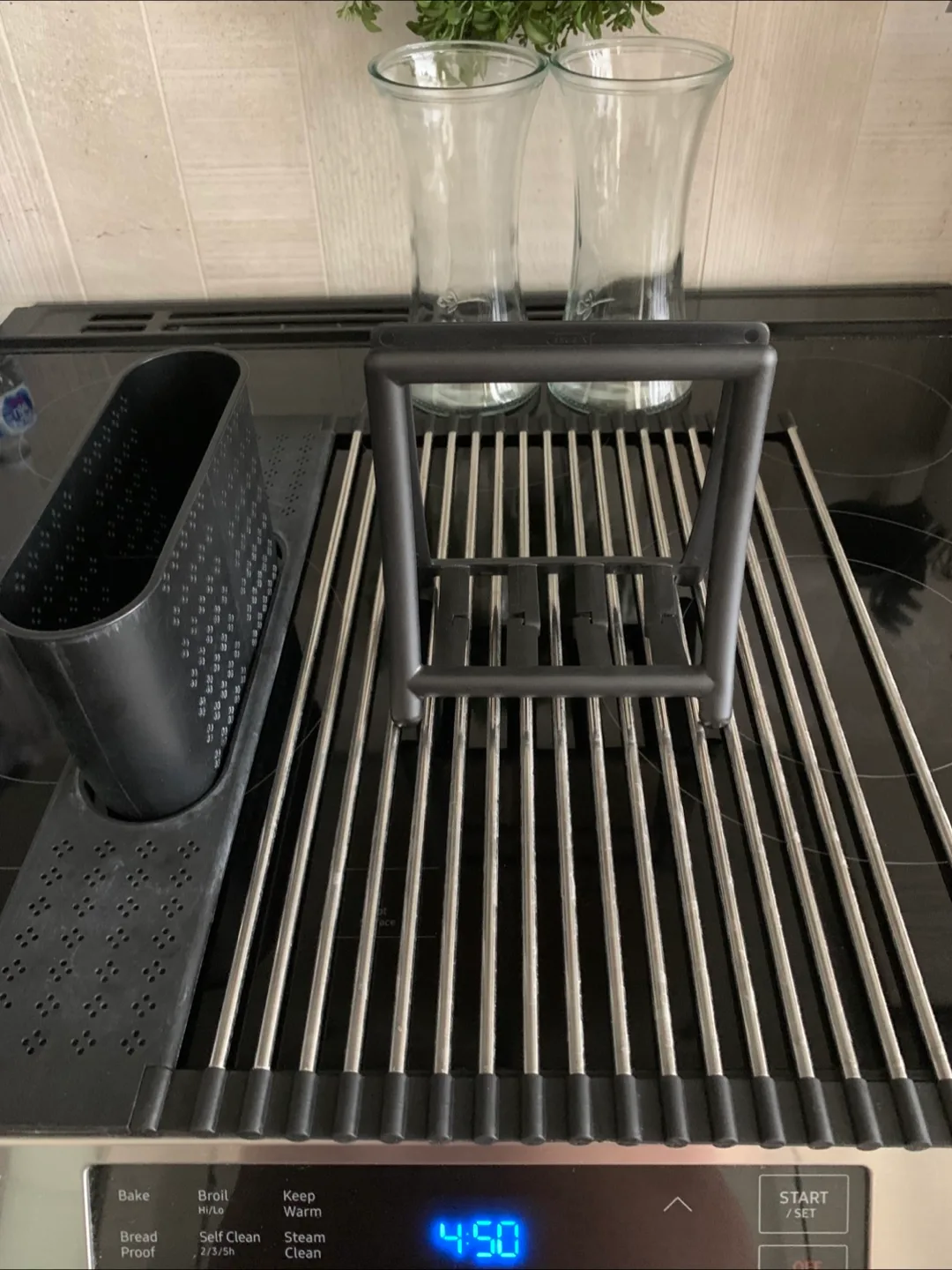 Múltiple Ítems - Foldable Dish Rack; Napkin Holder & 2 Vases thumbnail