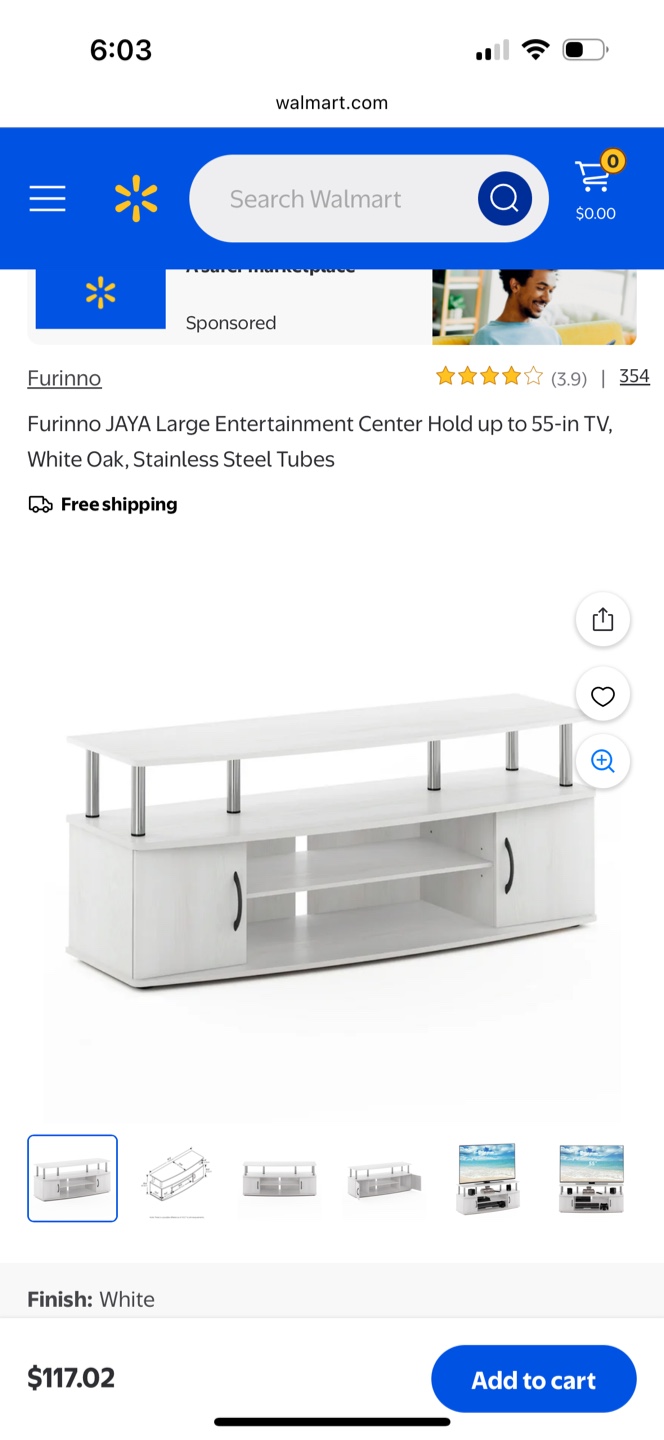 White TV Stand