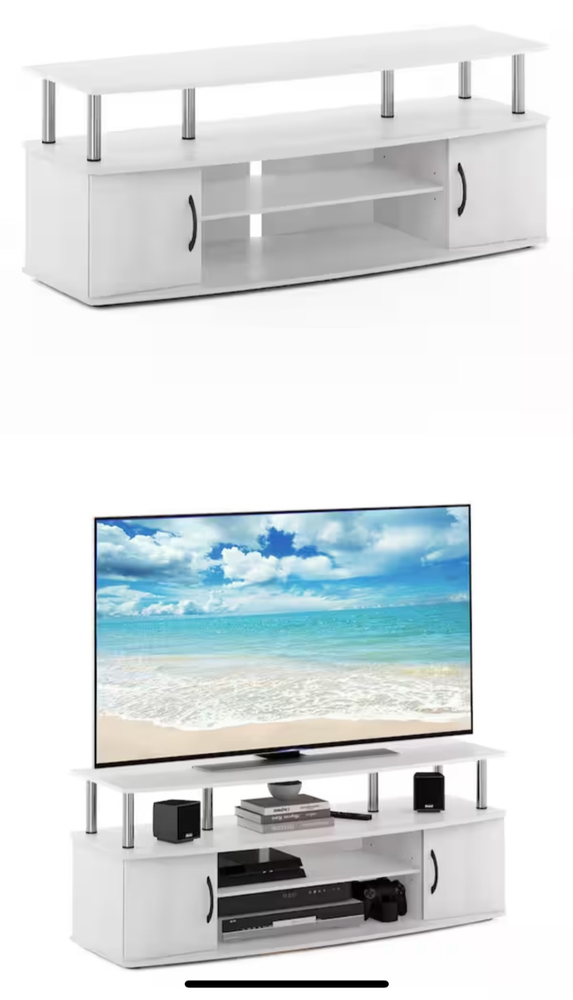 White TV Stand - photo 3