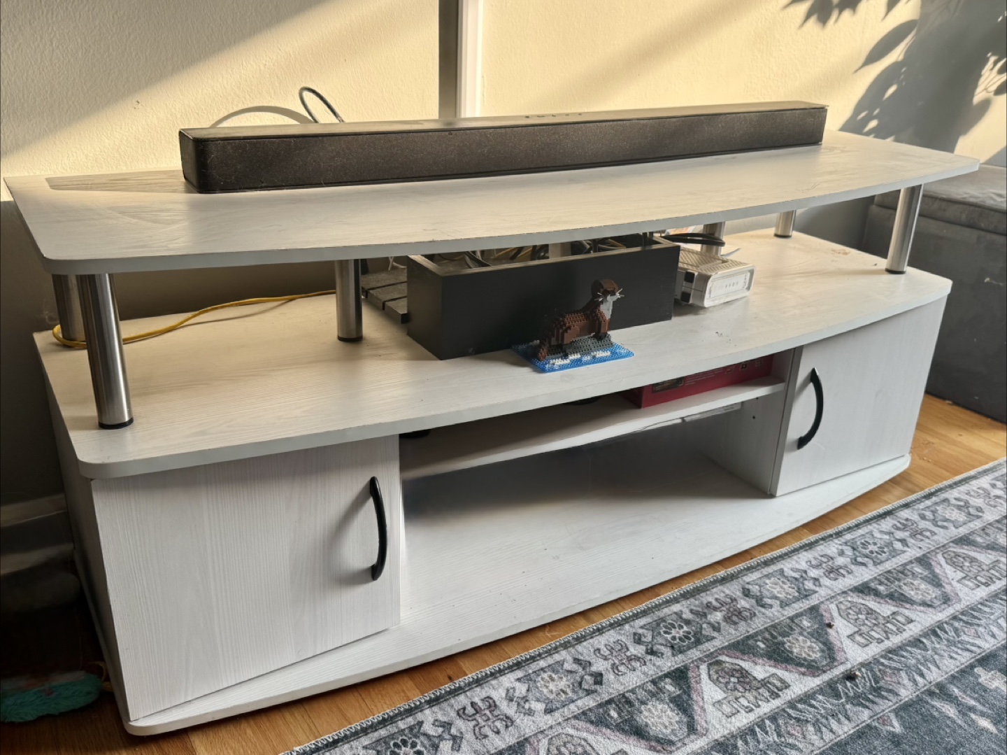 White TV Stand - photo 4