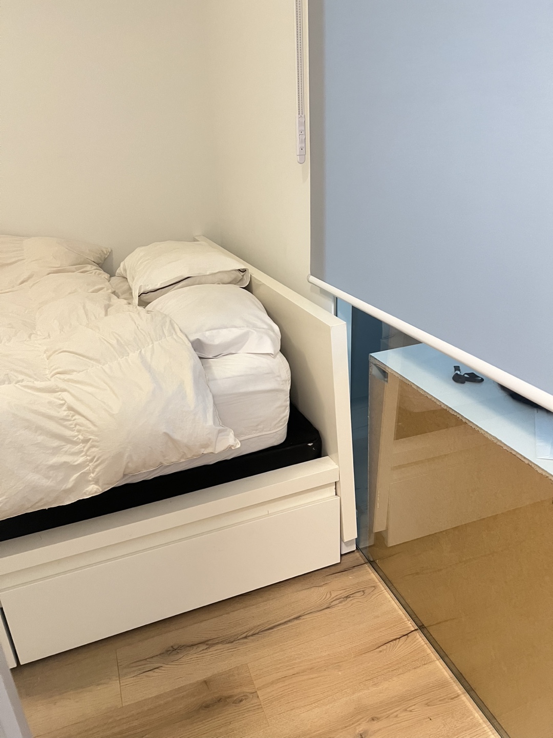 White Bed Frame with Storage Drawers - photo 3