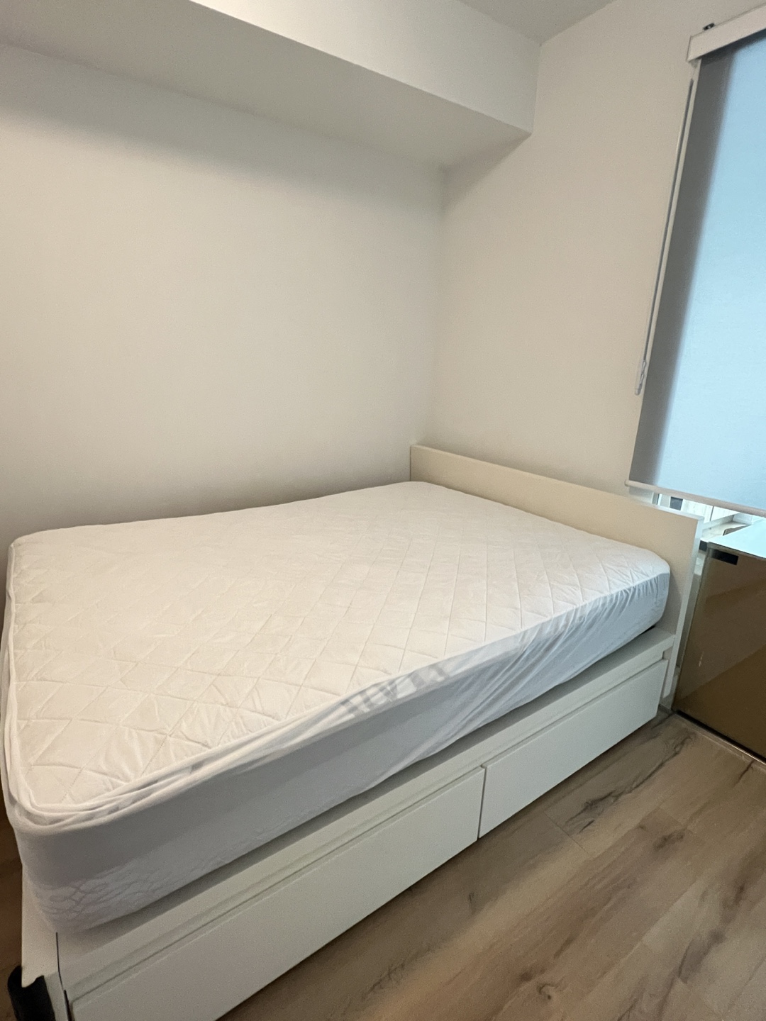 White Bed Frame with Storage Drawers - photo 5