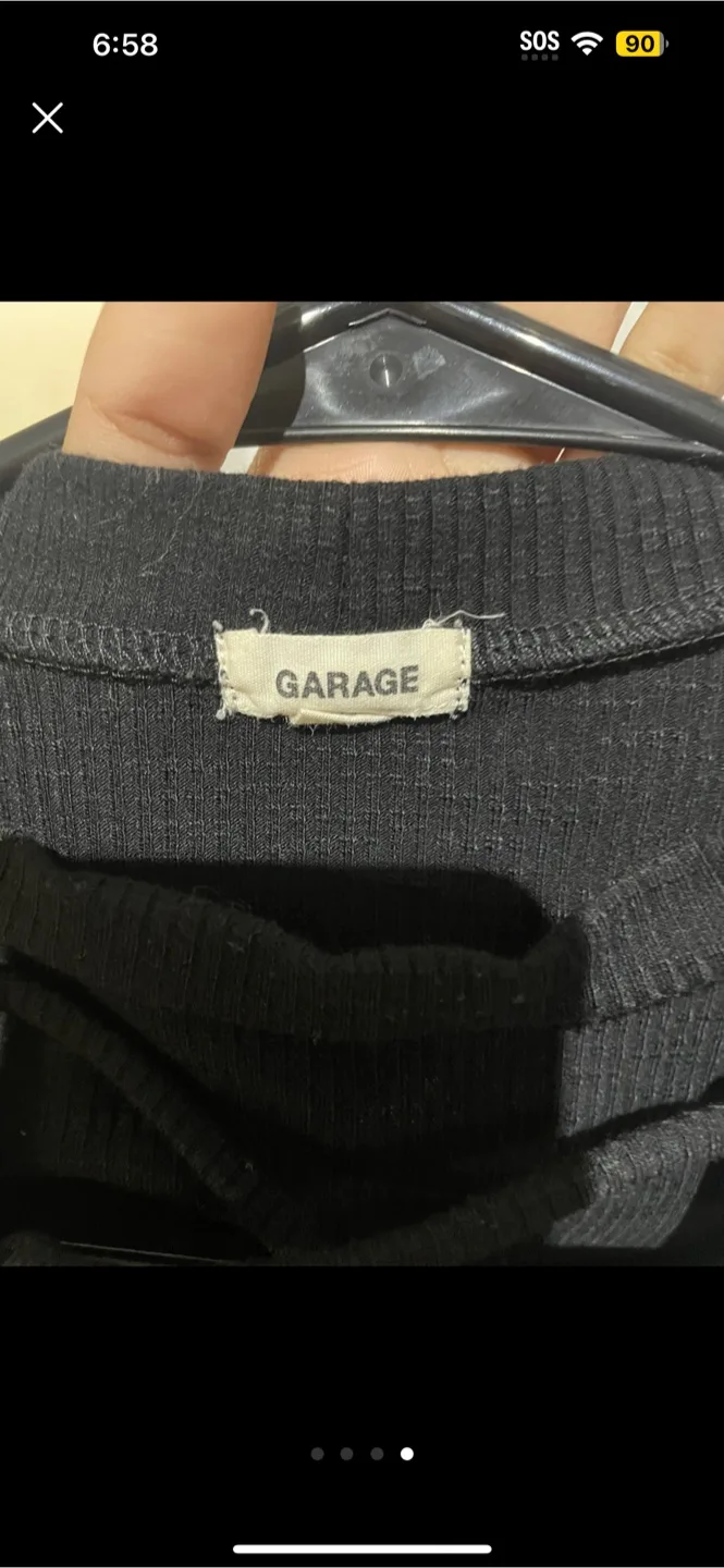 Garage Black Sleeveless Top image indicator(4)