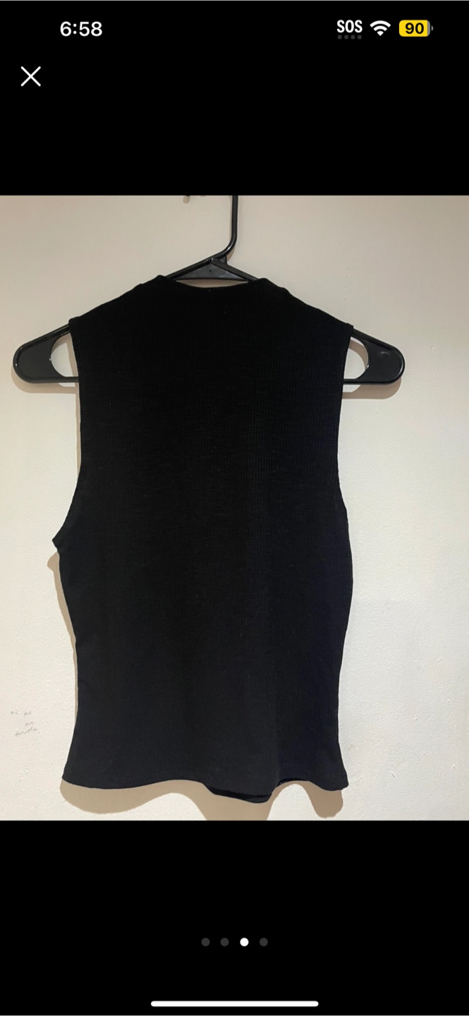 Garage Black Sleeveless Top - photo 3