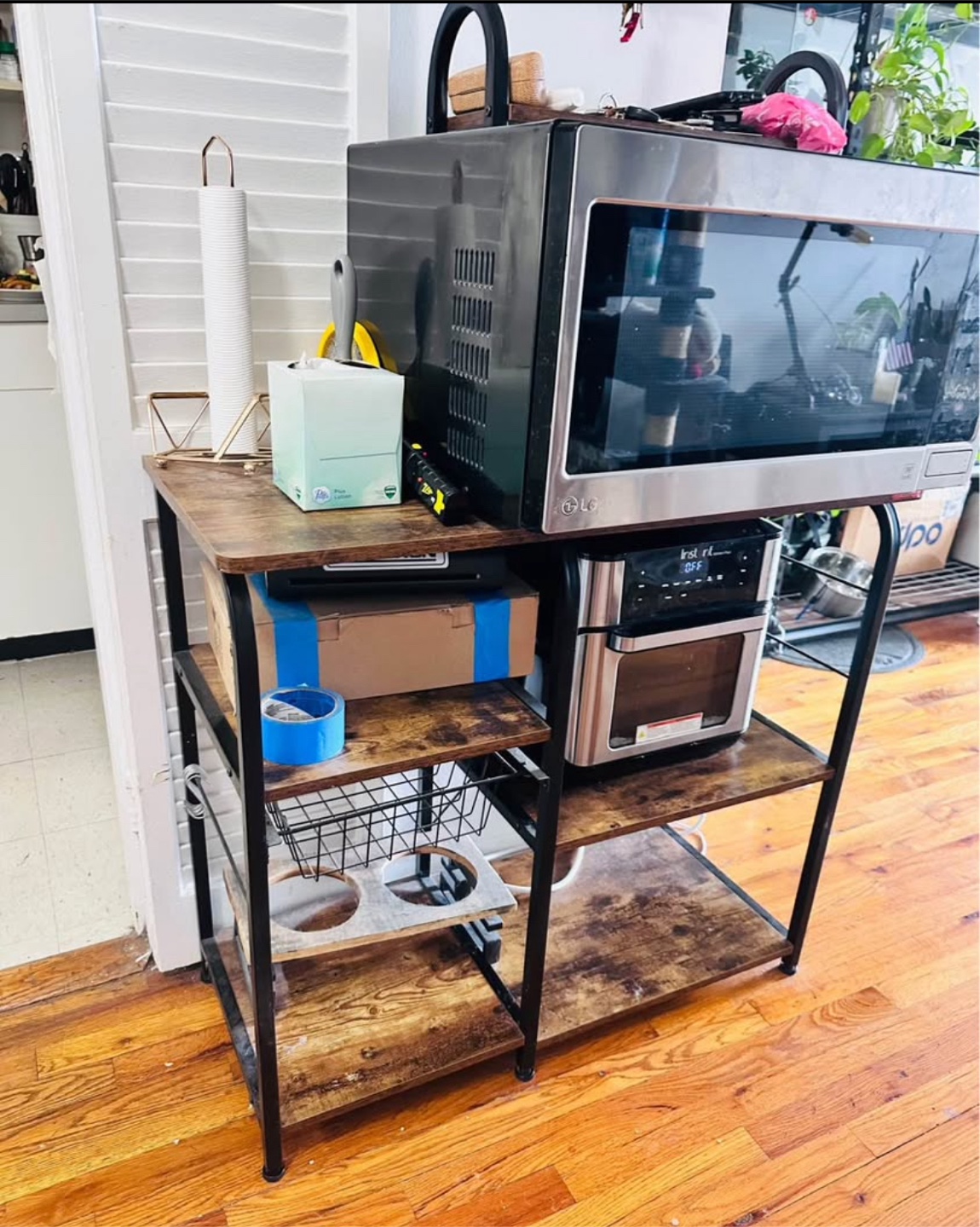 Tribesigns Kitchen Baker's Rack with Outlet