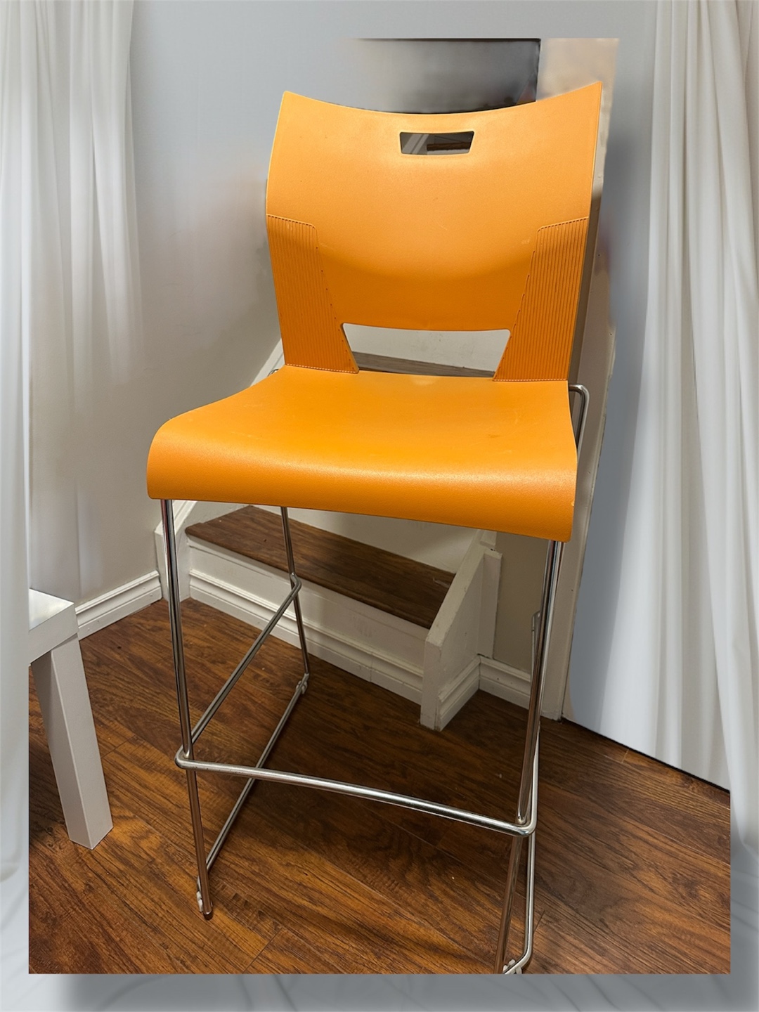 Orange Bar Stool Chair - photo 2