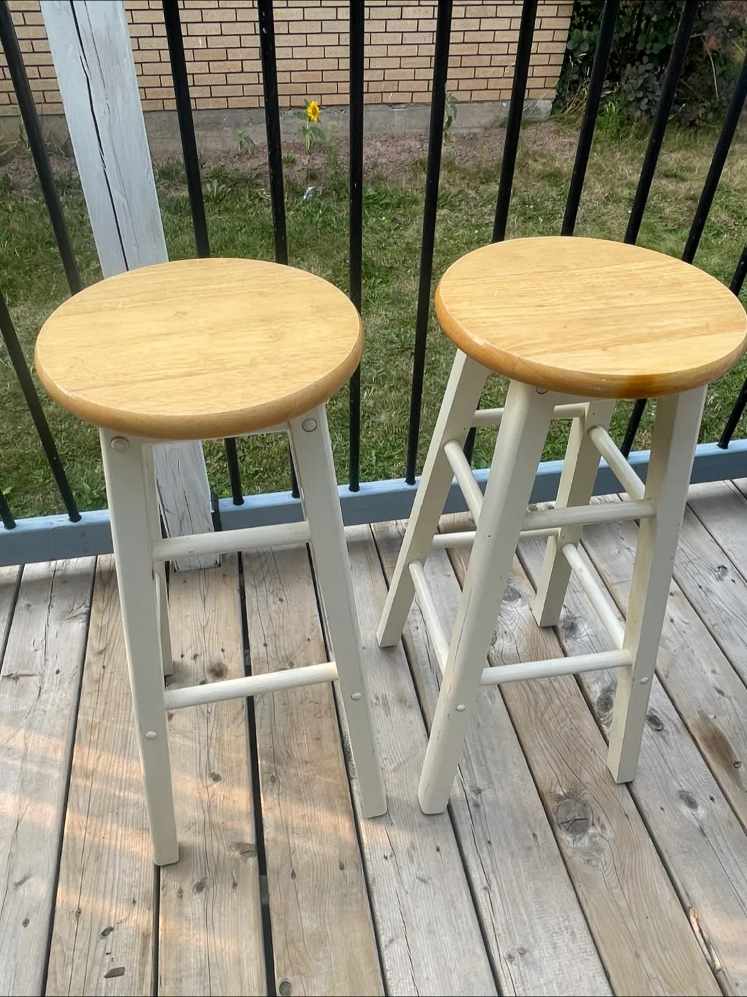 Wooden Bar Stools - Set of 2 thumbnail