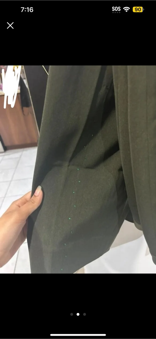 Yihua Olive Green Pants image indicator(2)