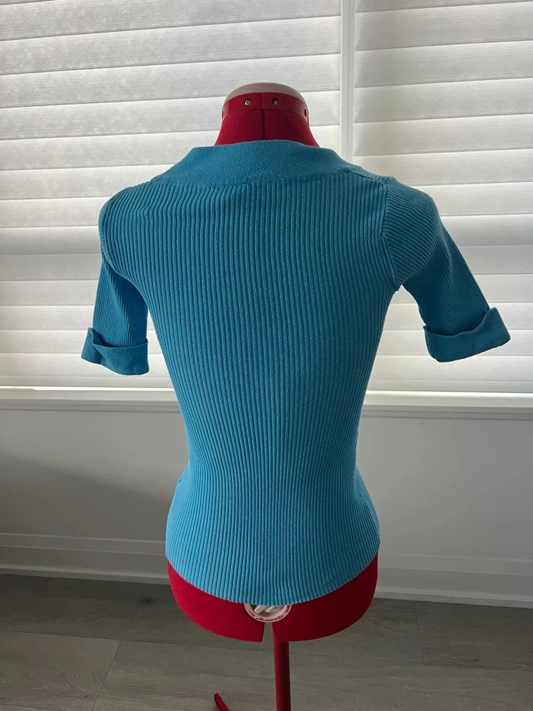 Suzy Shier Ribbed Wrap Top - XS/TP image indicator(2)