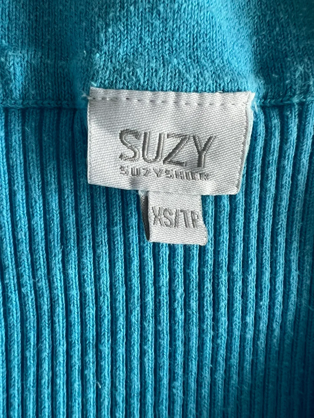 Suzy Shier Ribbed Wrap Top - XS/TP image indicator(3)