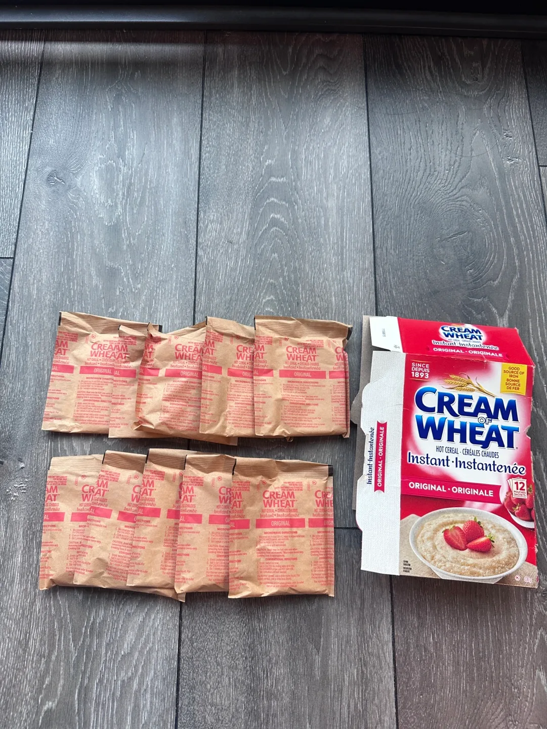 FREE 10 Unopened NEW Instant Cream of Wheat Packets thumbnail