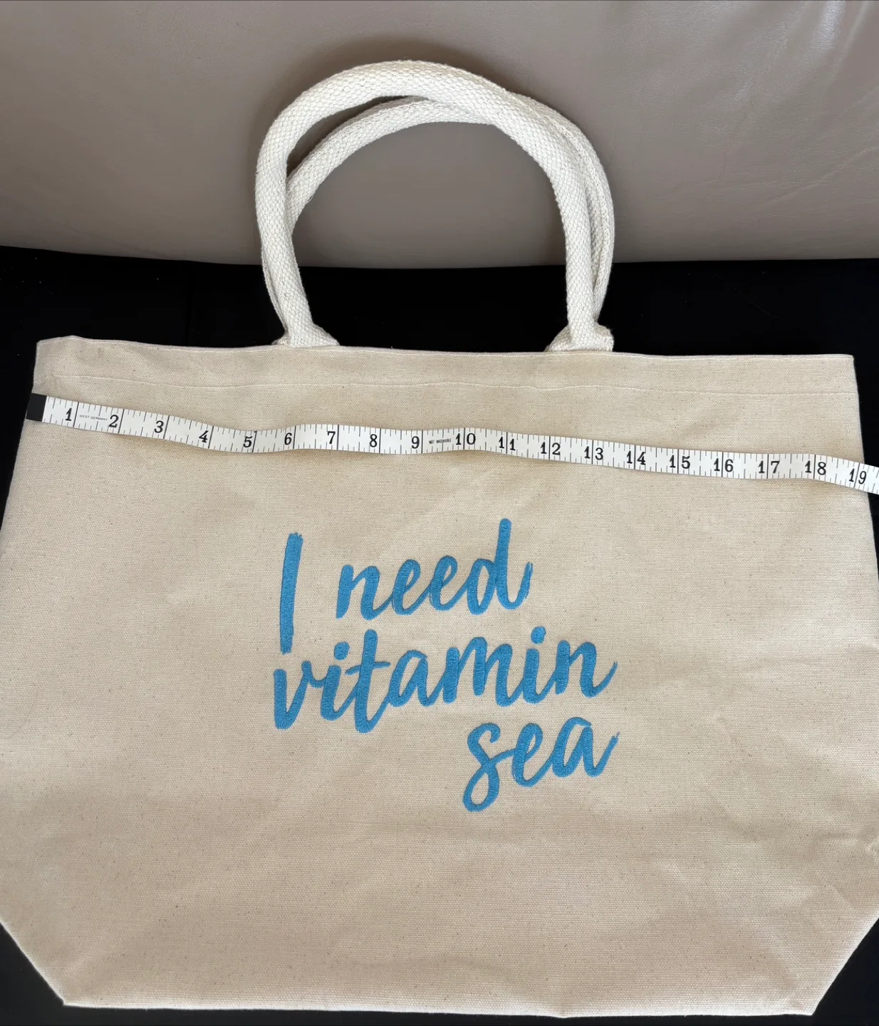 NEW ‘Vitamin Sea’ Canvas Tote Bag thumbnail