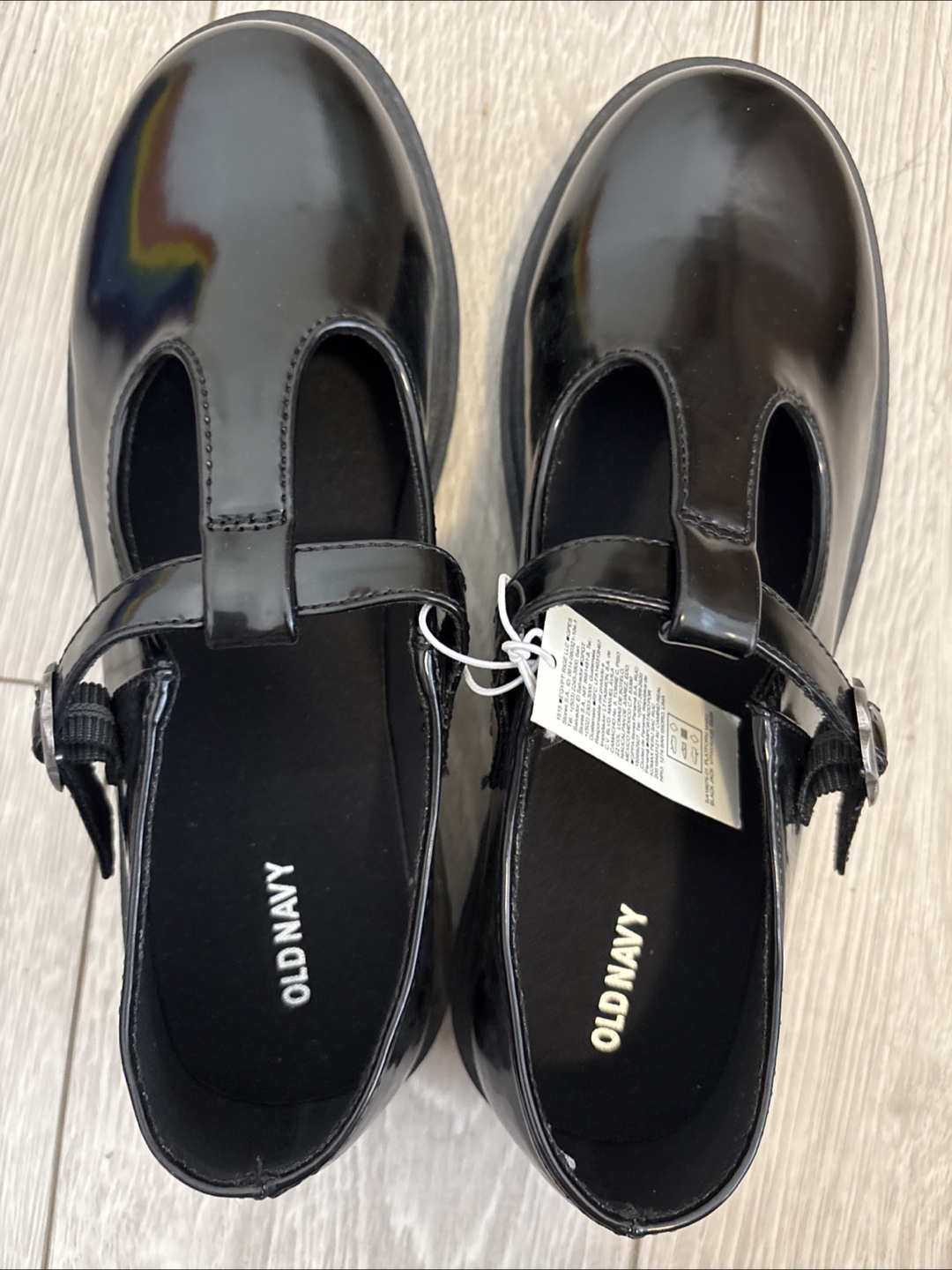 New Old Navy Black Patent Mary Janes - Size 5