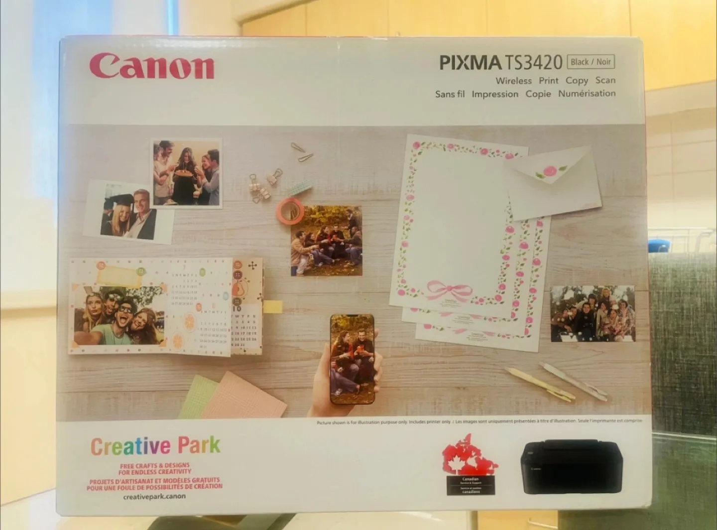 Moving Sale‼️ Canon PIXMA TS3420 Printer - Black image indicator(3)
