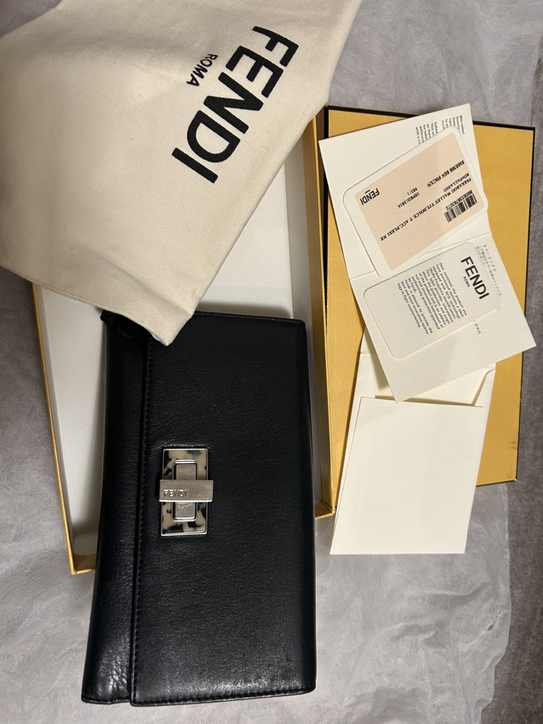 Fendi Roma Black Leather Wallet - photo 3