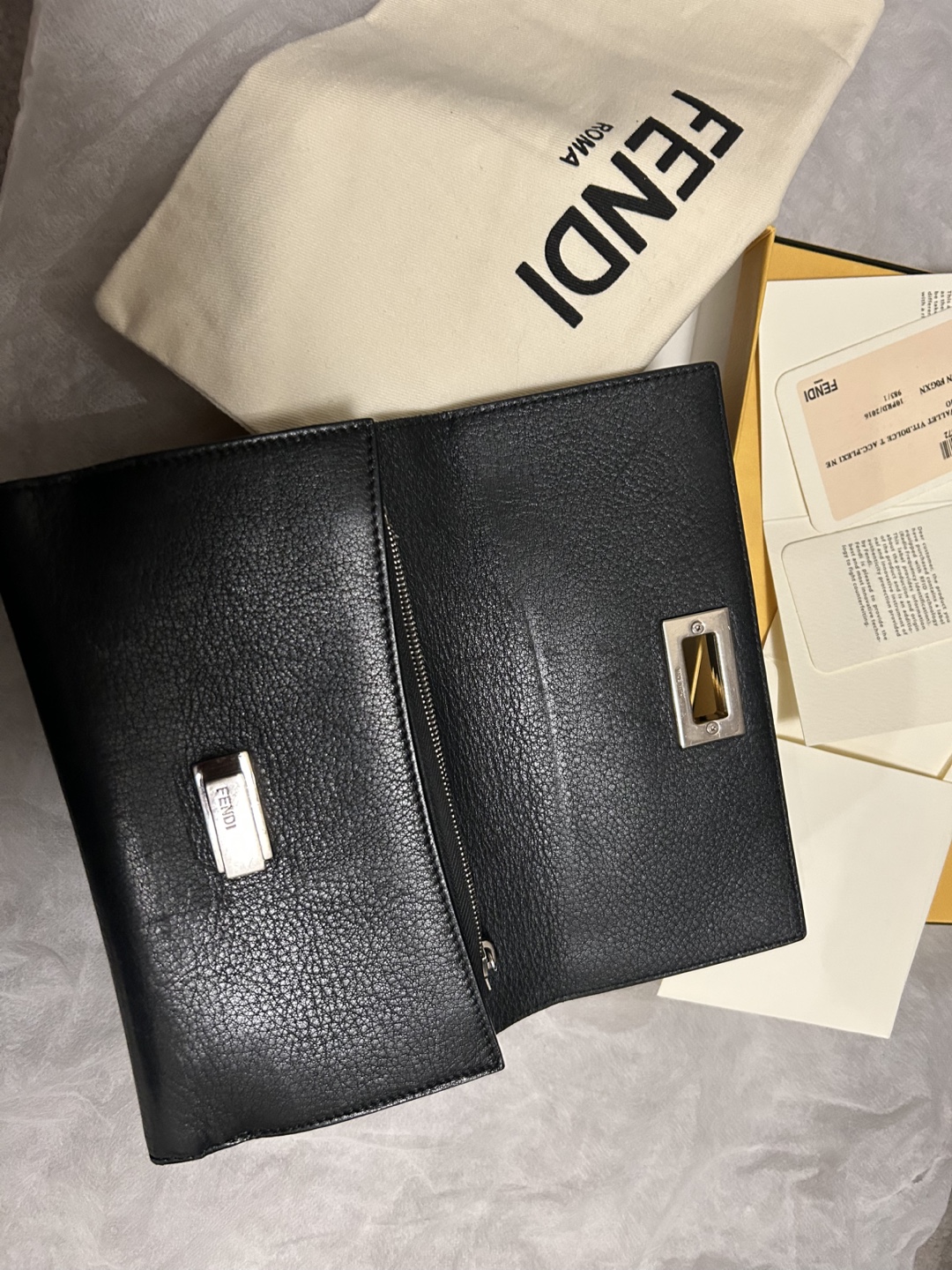 Fendi Roma Black Leather Wallet - photo 4