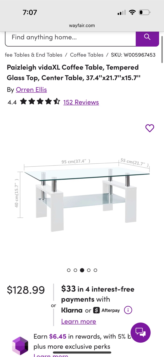 Glass Coffee Table - photo 2