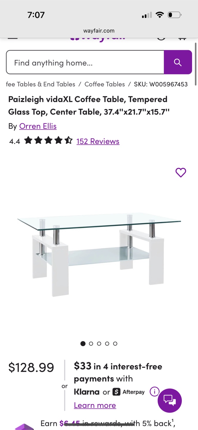 Glass Coffee Table