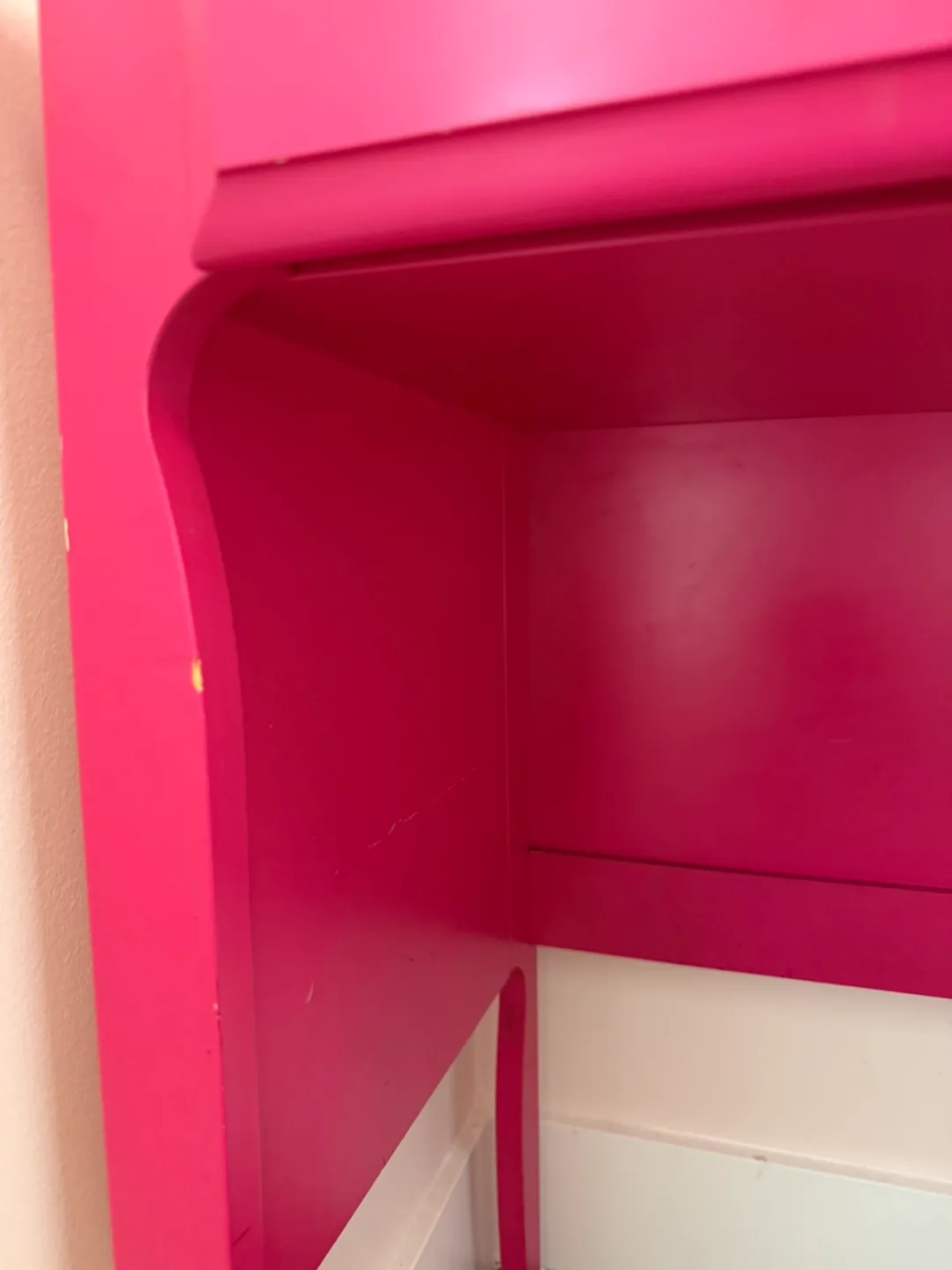 Francfranc Pink Vanity Makeup Table with Lights mirror image indicator(8)