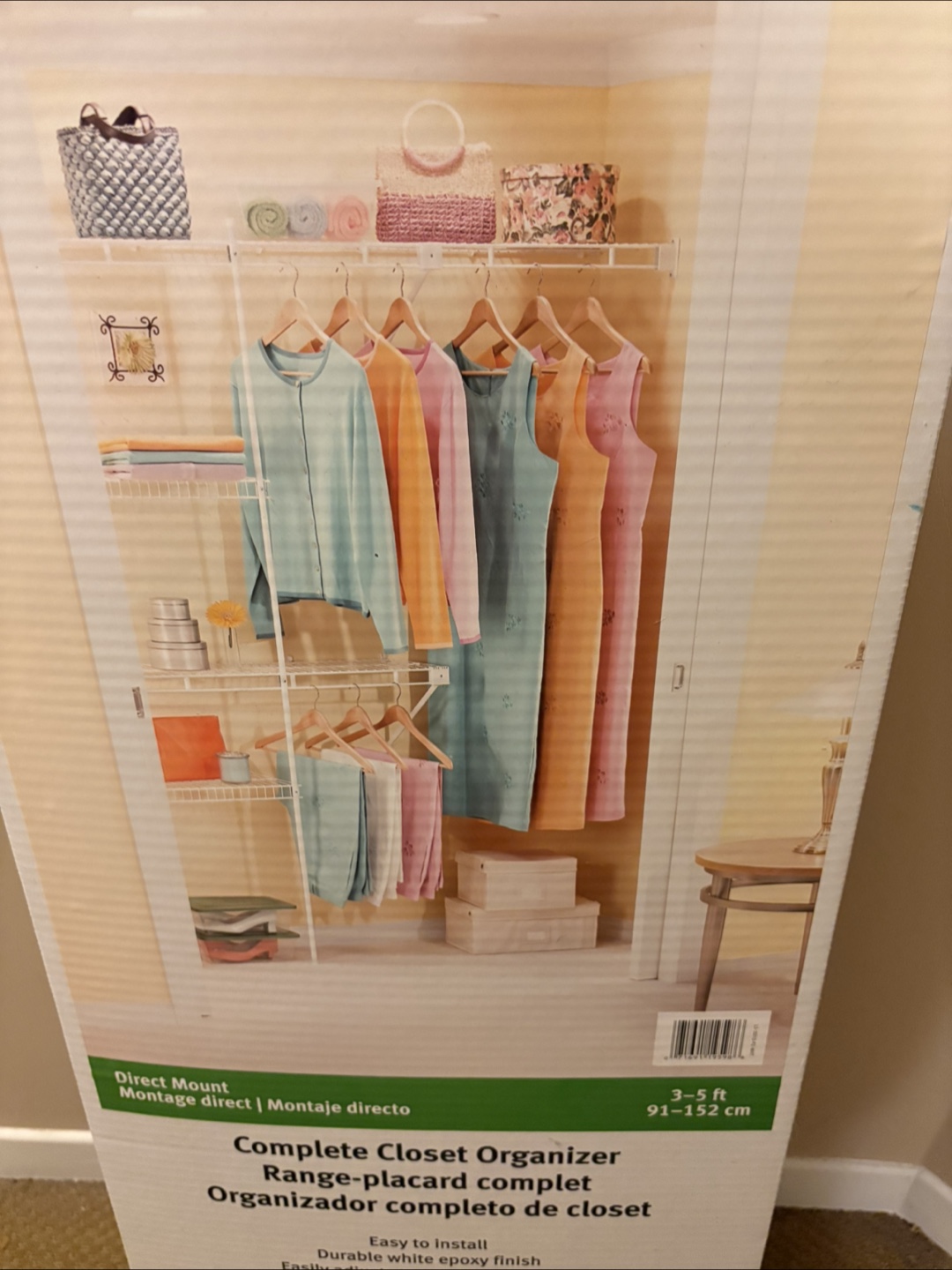 Rubbermaid Complete Closet Organizer (3-5 ft) - photo 2