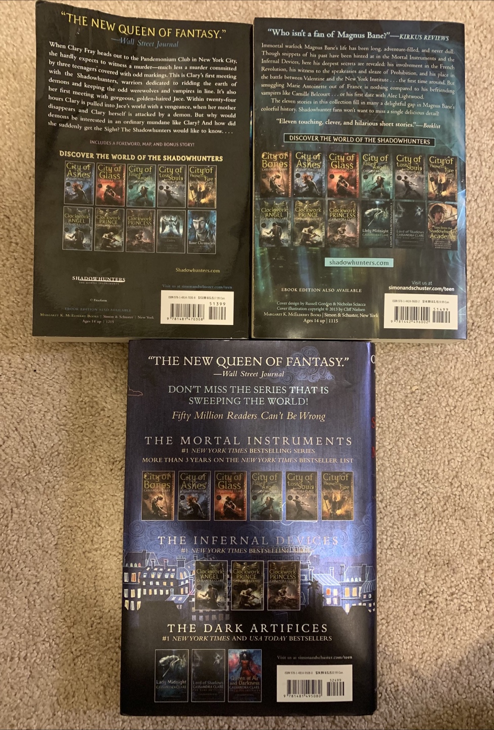 Shadowhunters Book Lot: City of Bones & More - photo 2