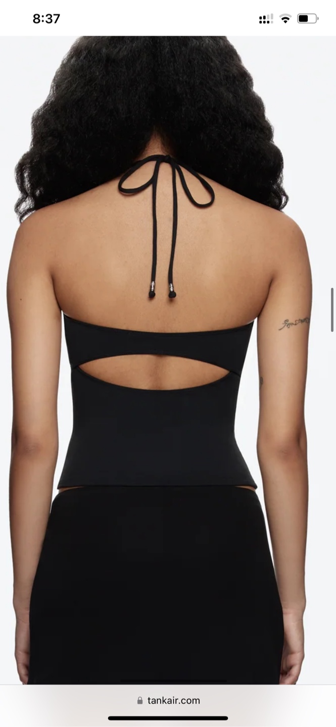 Tankair Black Spill Halter Top - photo 3