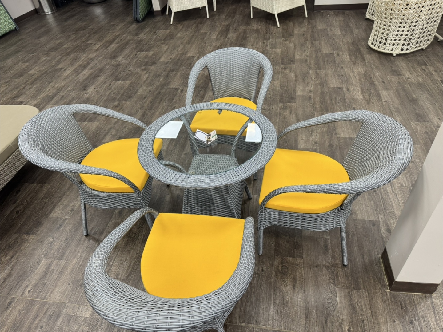 Wicker Patio Set - Table and 4 Chairs