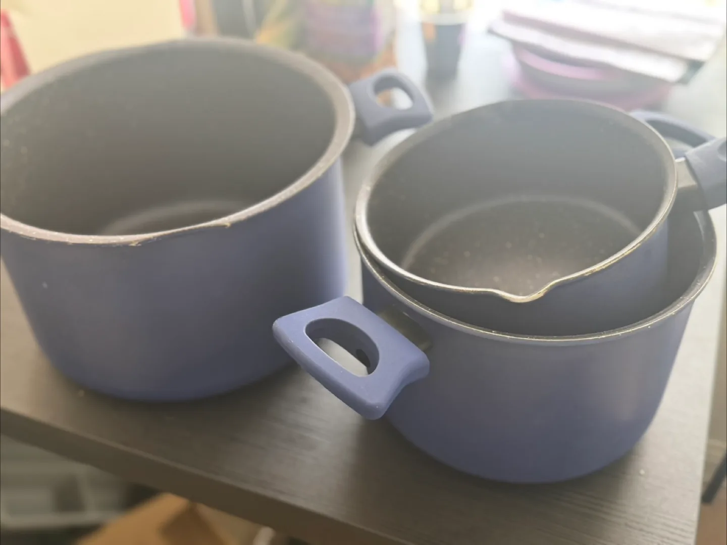 IKEA 8-inch Pot Set (3) - Blue thumbnail