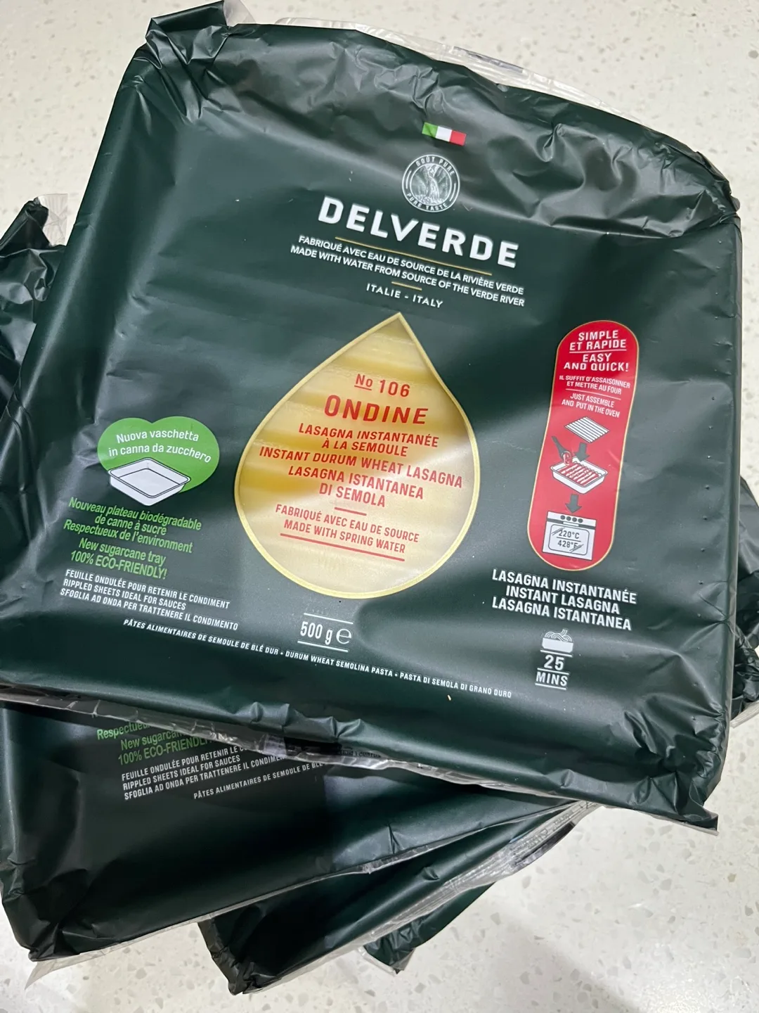 Delverde No 106 Ondine Lasagne Instantanée 500g thumbnail