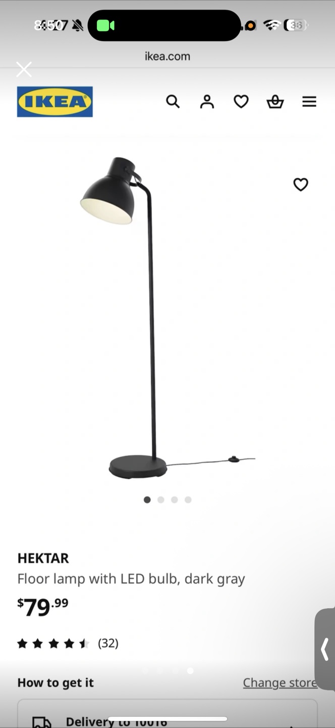 IKEA Hektar Dark Gray Floor Lamp - photo 4
