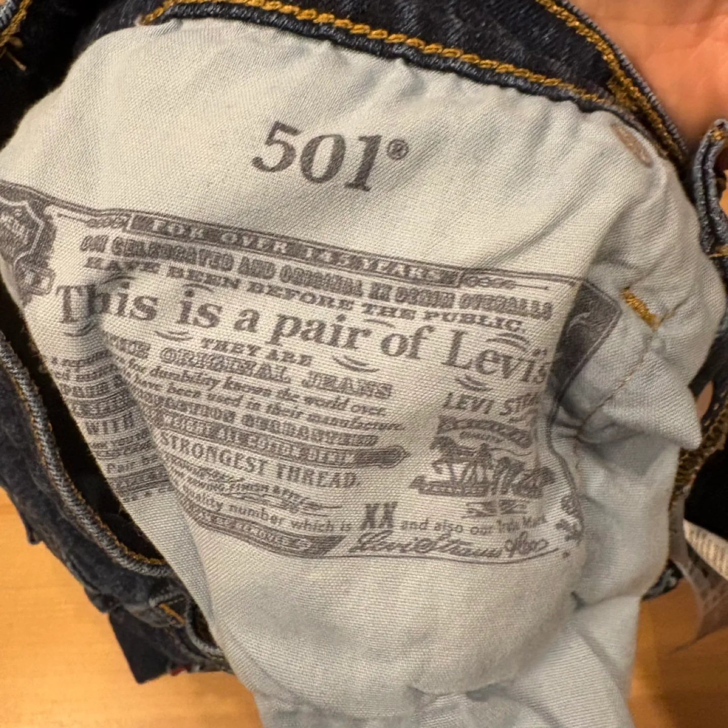 Levi's 501 Denim Shorts - Size 27 image indicator(7)