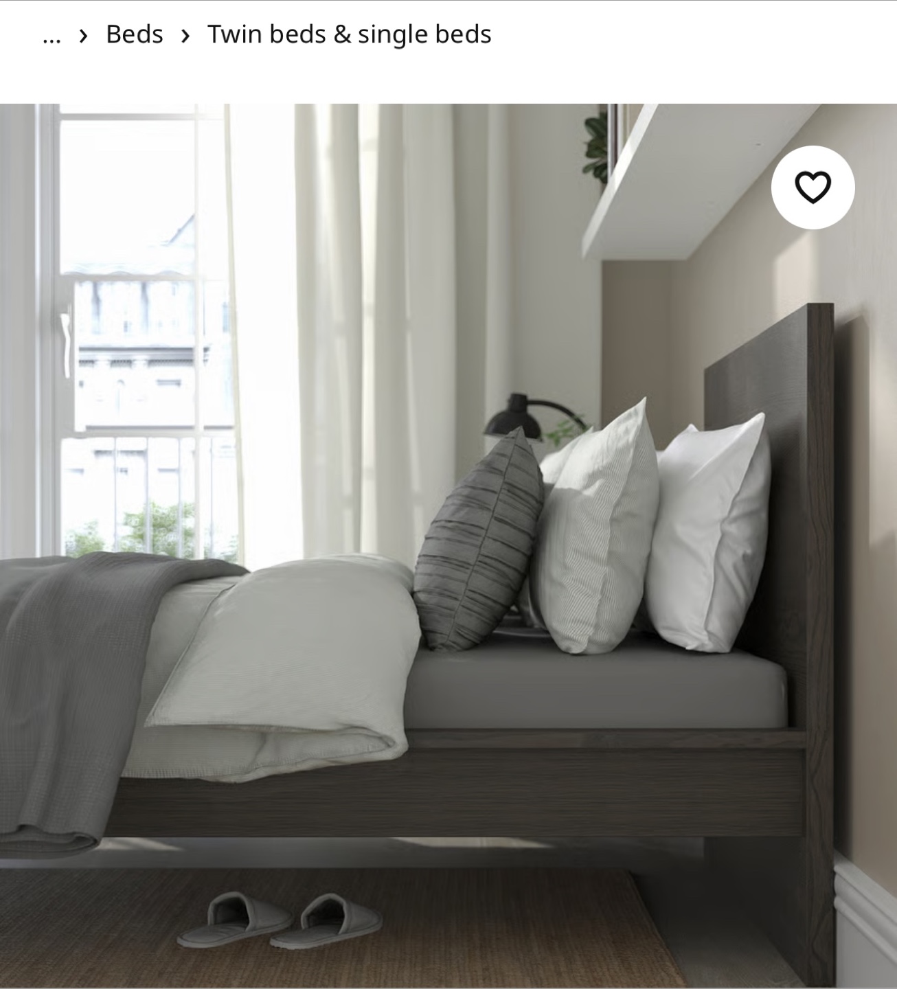 IkEA single bed without mattress, like new condition - photo 3