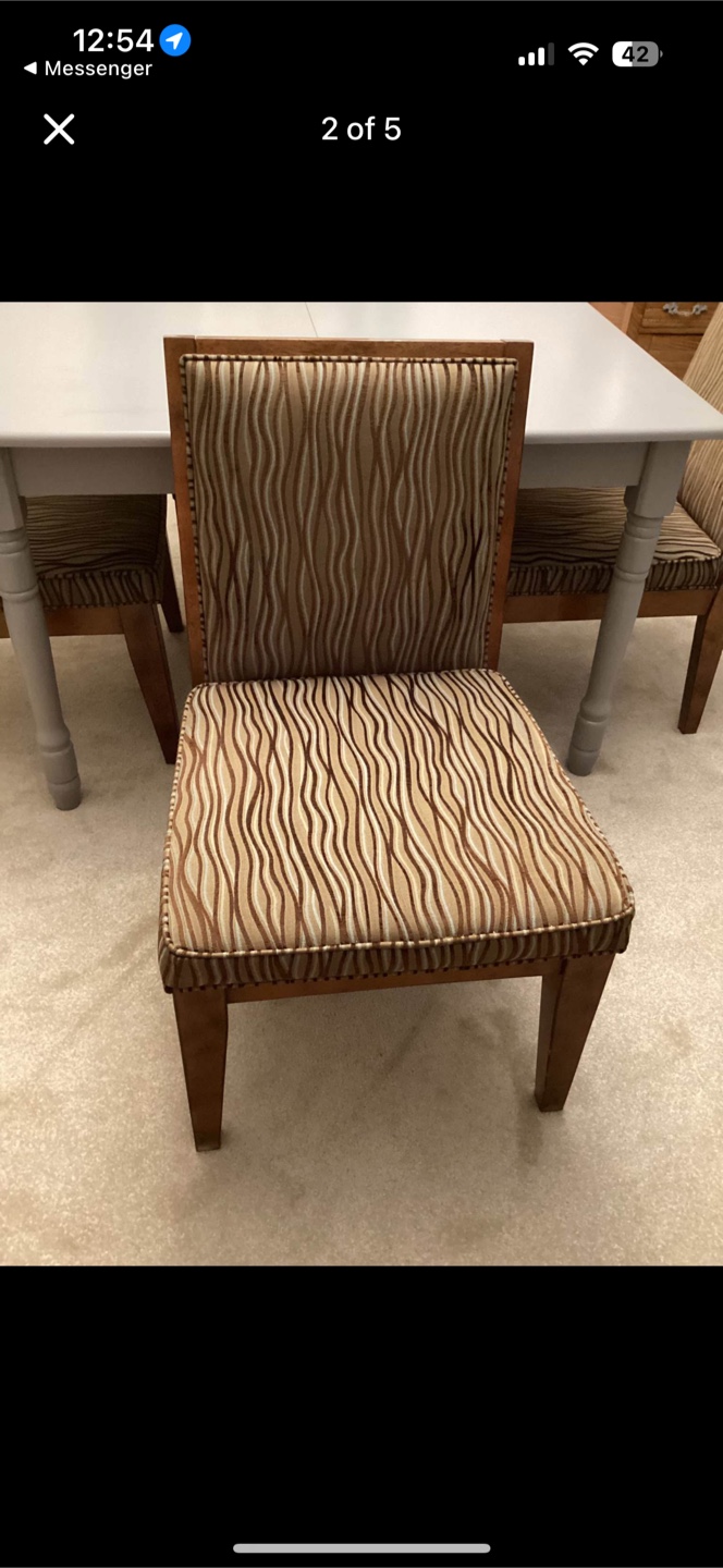 Wooden Dining Table with 4 Chairs - photo 4
