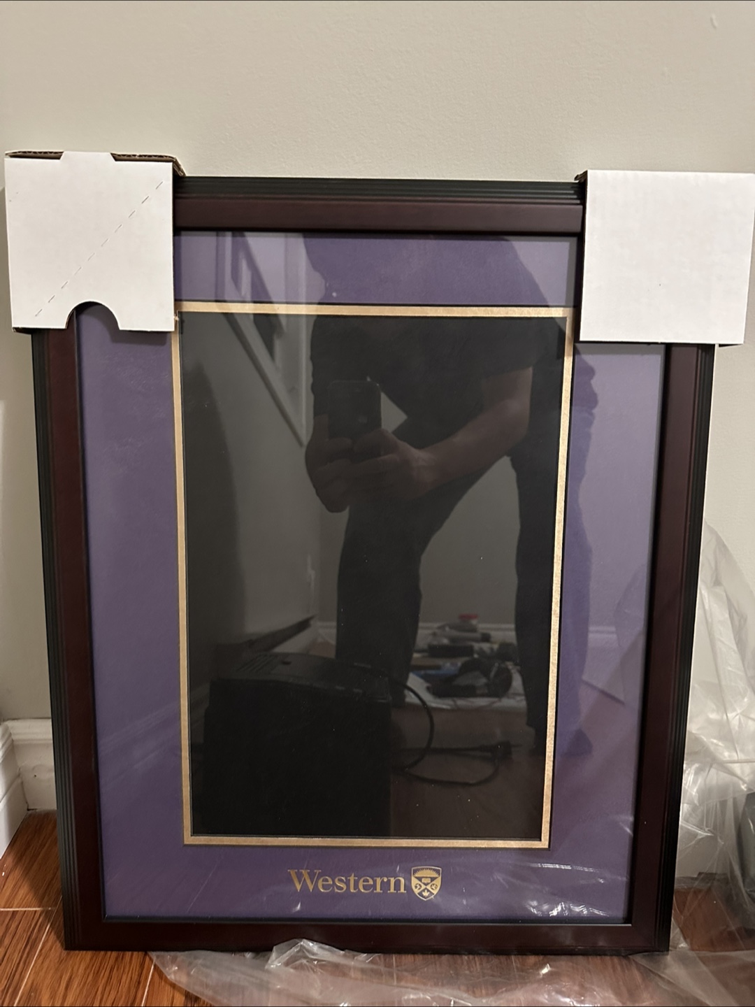 Frame for Western University diploma