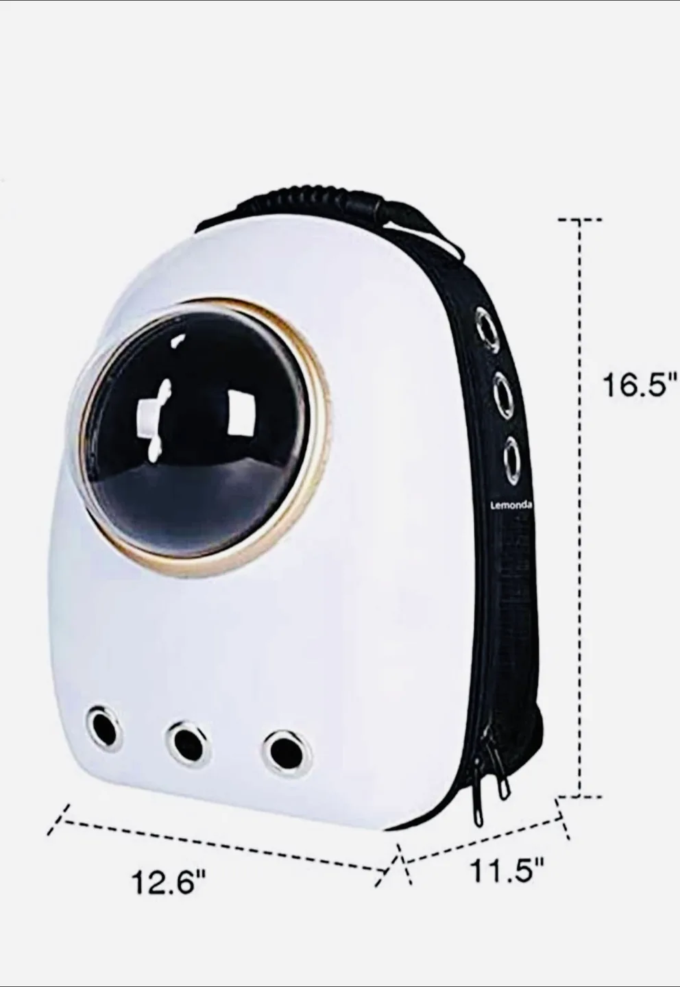 Lemonda Pet Carrier Backpack - White image indicator(3)