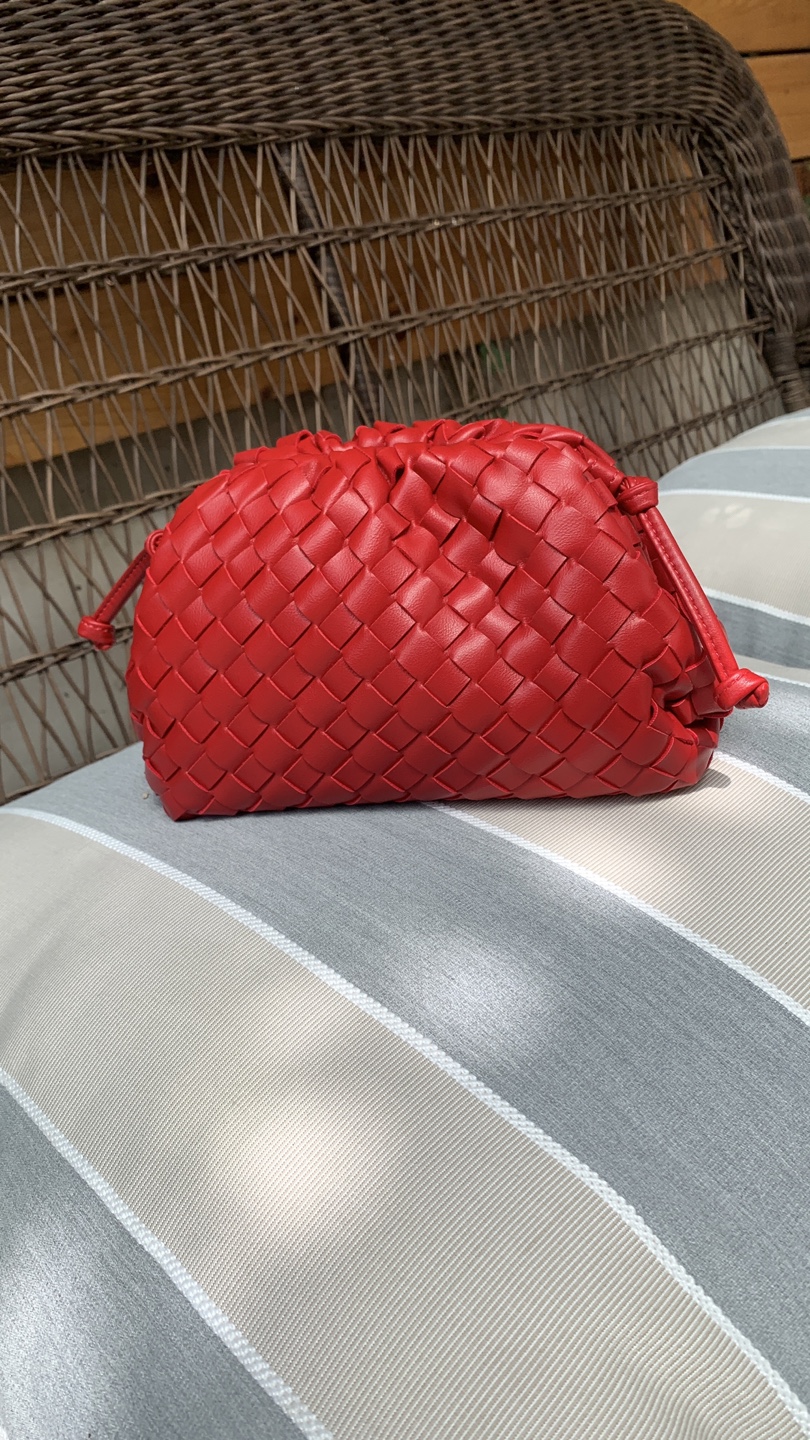 Mini Vegan Leather Dumpling Pouch Bag