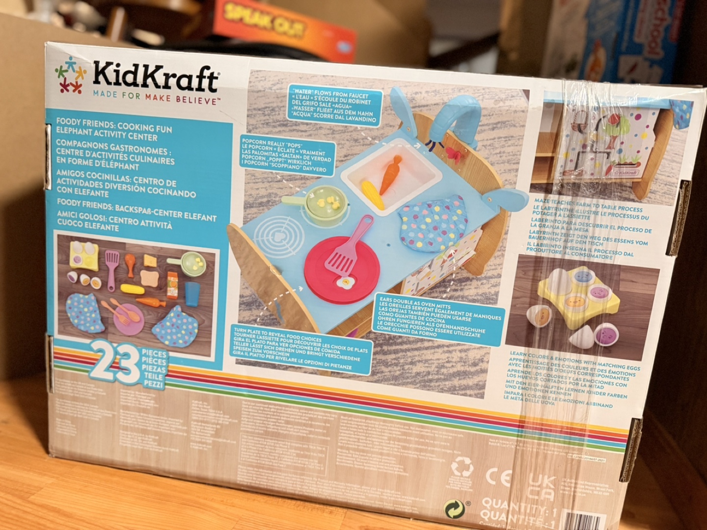KidKraft Foody Friends Cooking Fun Elephant Activity Center - photo 3