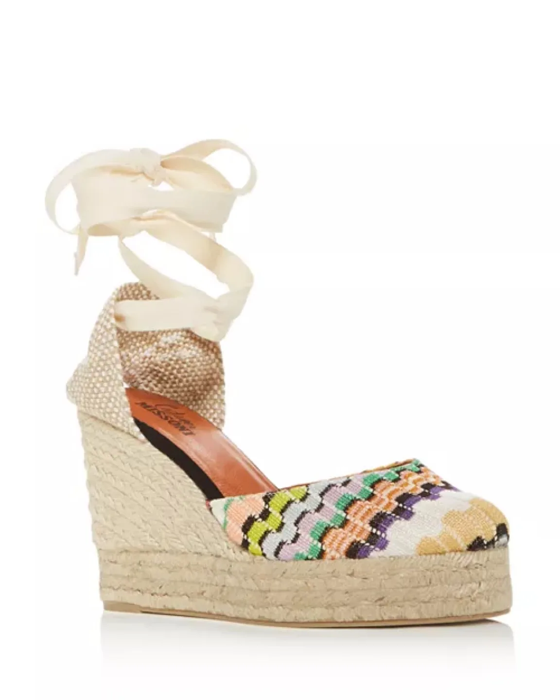 Castañer x Missoni Women's Carina Ankle-Tie Platform does thumbnail