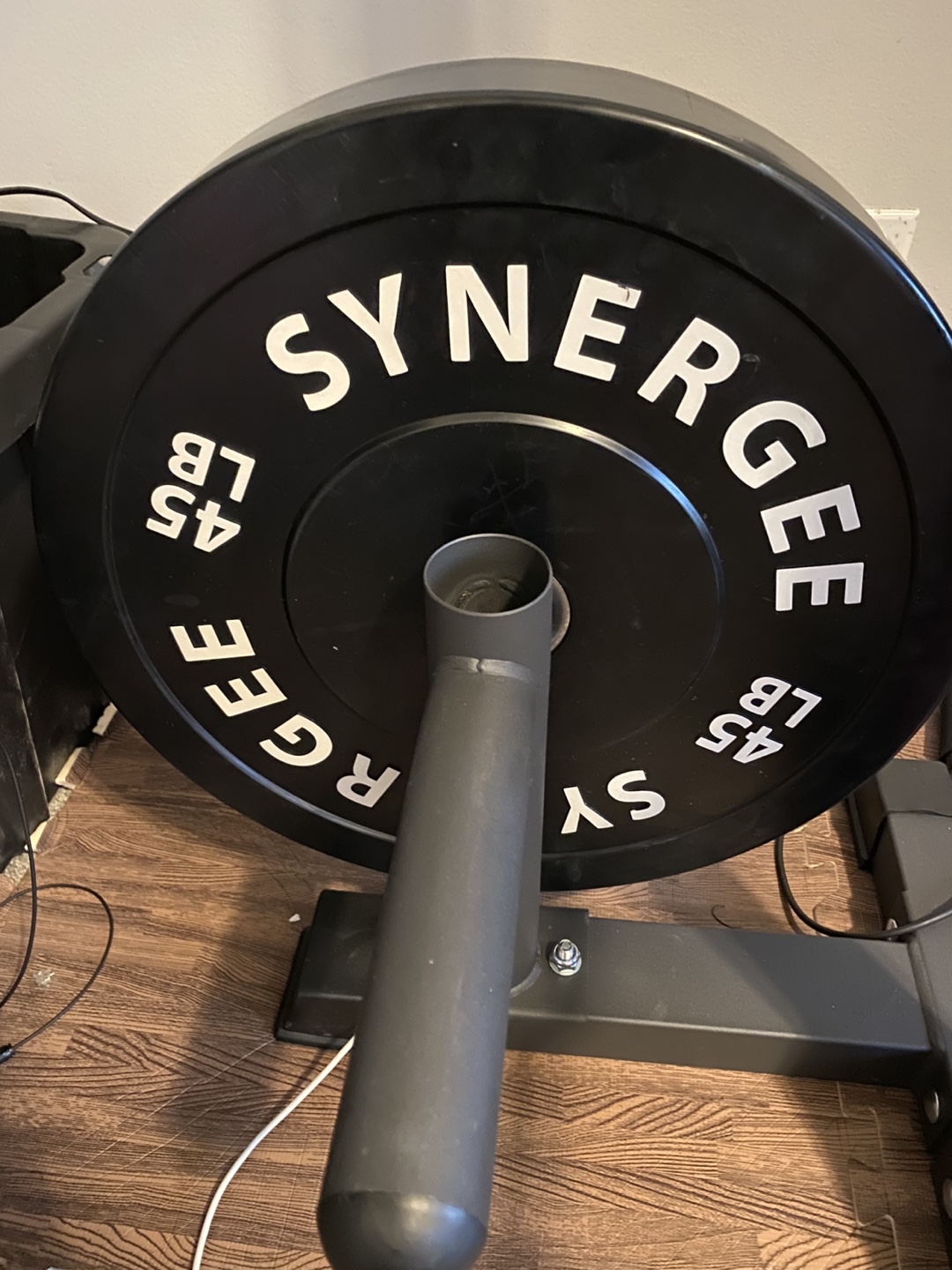 2- Synergee 45 LB Weight Plate - Black (Pair) - photo 2