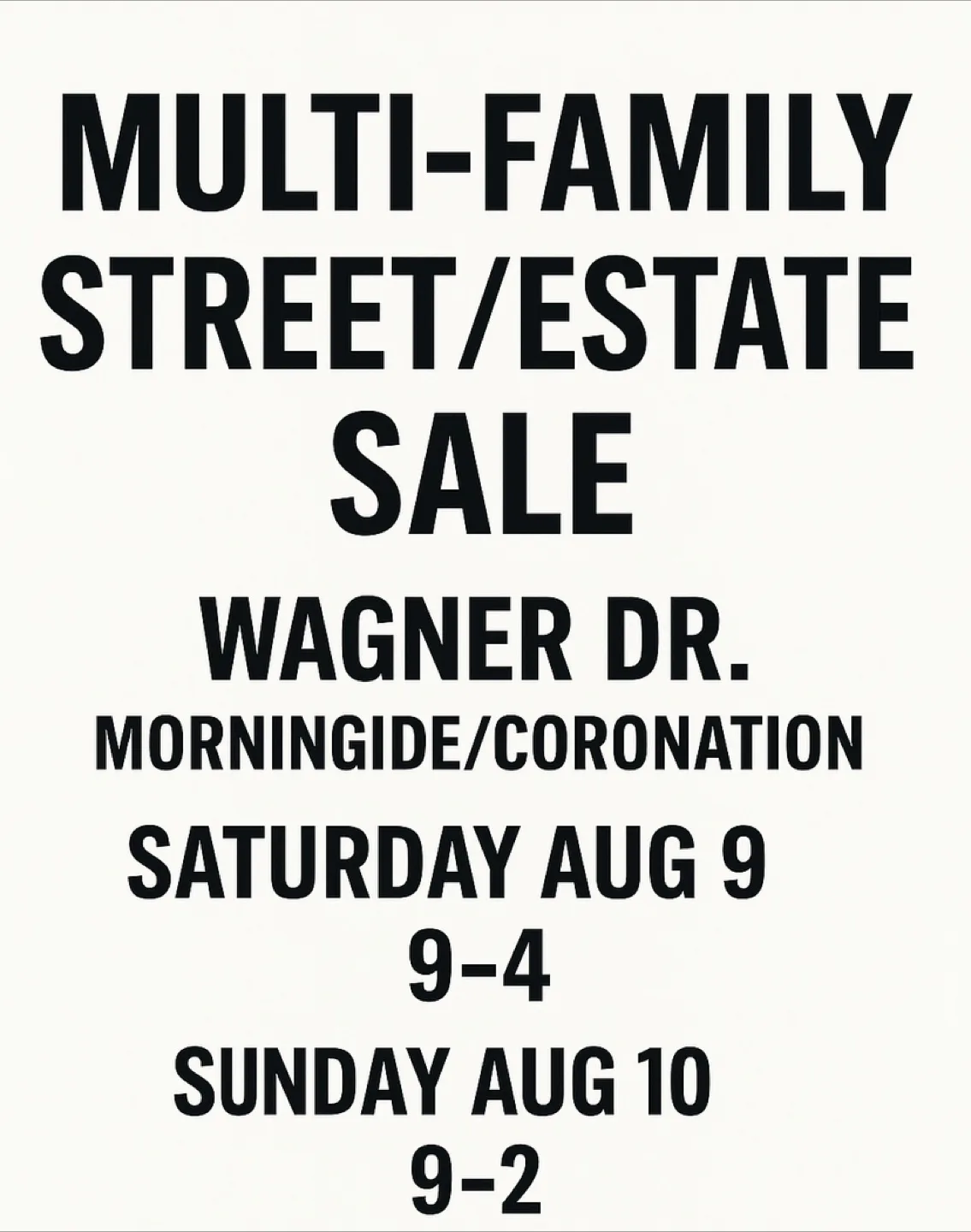 Estate Sale - Wagner Dr. thumbnail