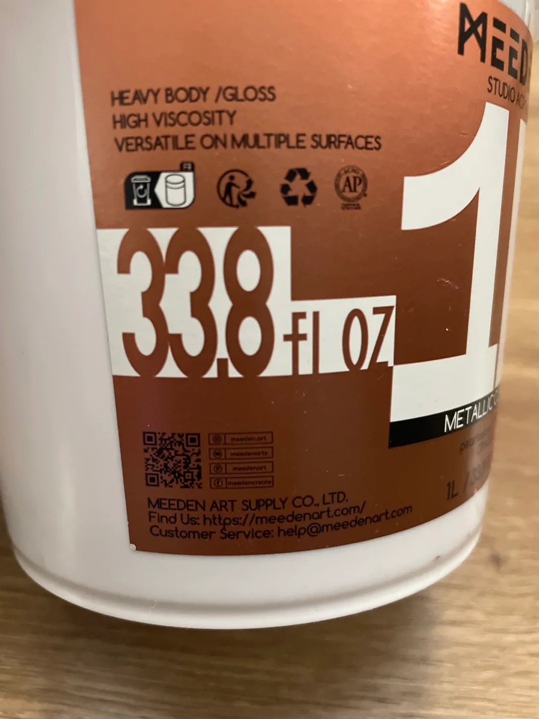 Meeden Studio Acrylic Metallic Copper 1L image indicator(4)