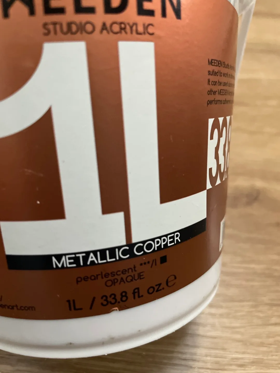 Meeden Studio Acrylic Metallic Copper 1L image indicator(3)