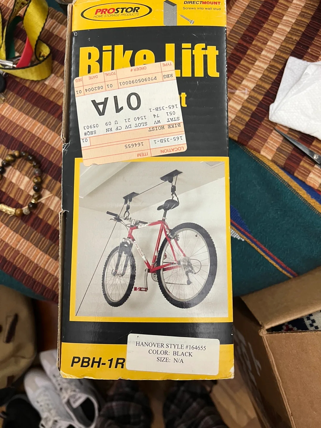 Bike Lift Ceiling Mount - Black image indicator(2)