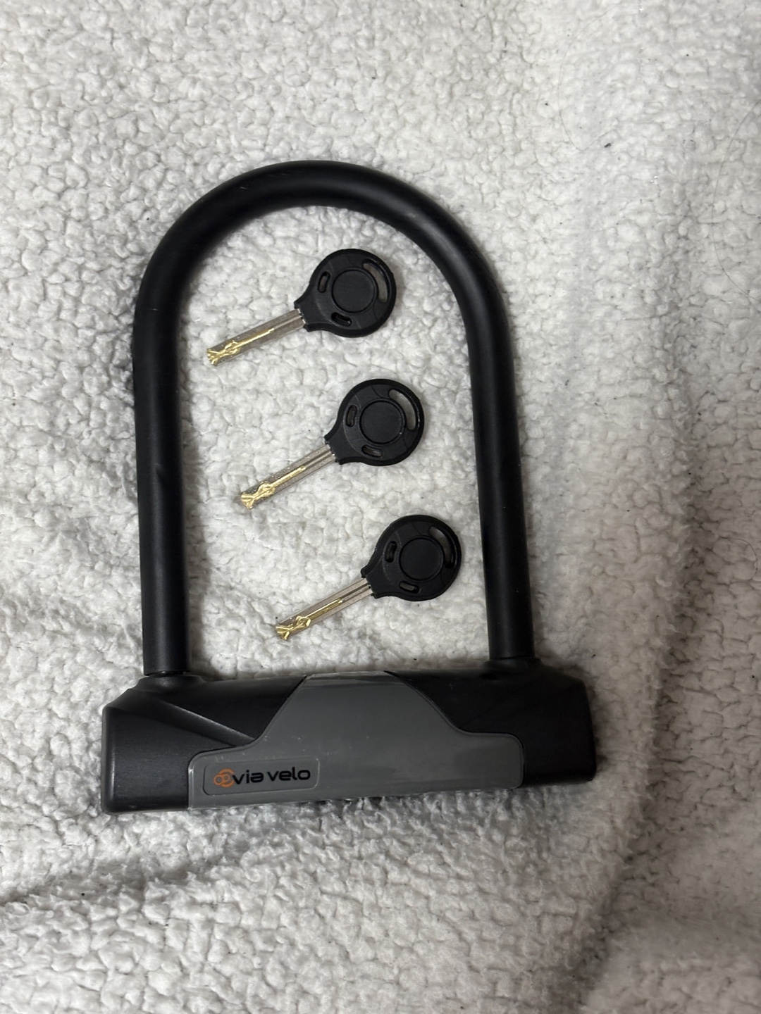 Via Velo Bike U-Lock with 3 Keys HARD METAL - photo 2