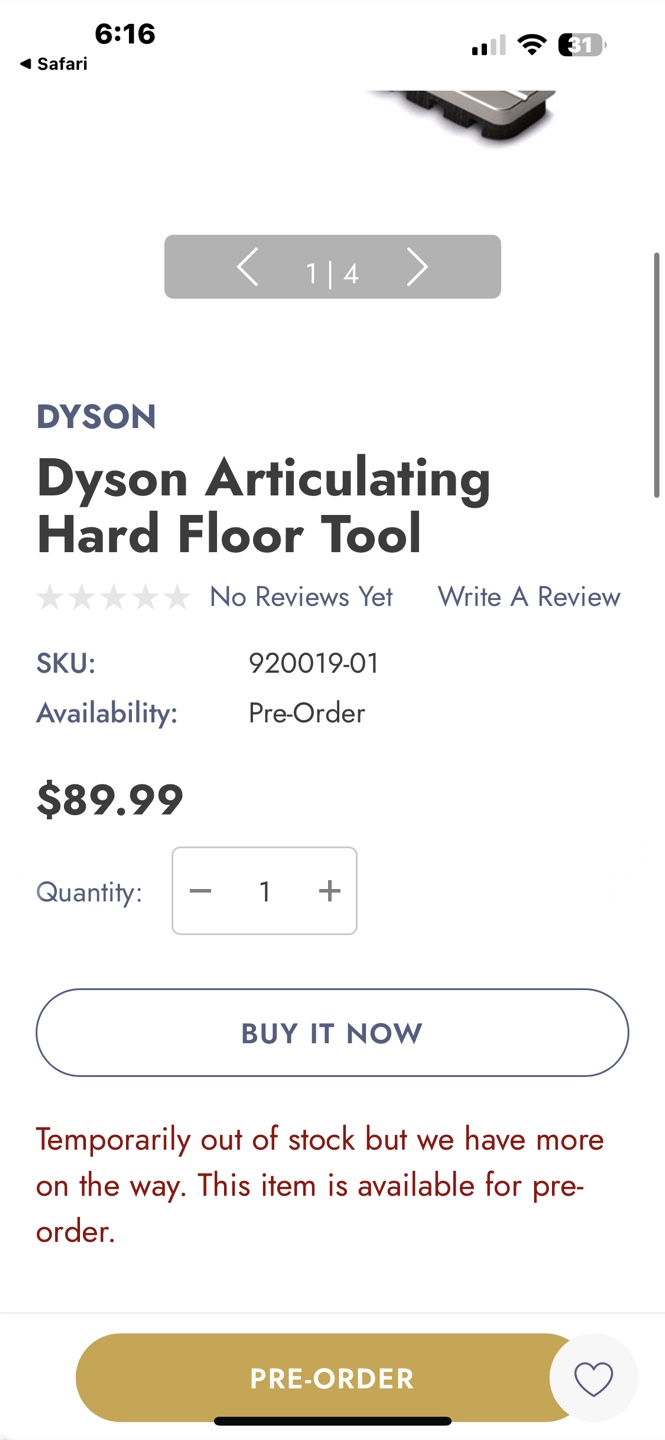 Dyson Articulating Hard Floor Tool - New in Box - photo 4