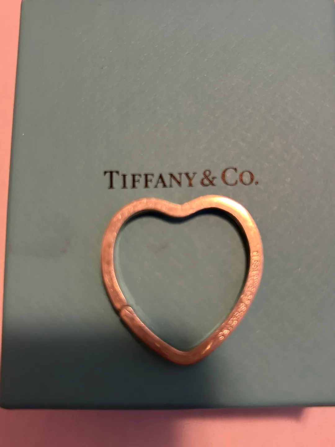 Tiffany & Co. Sterling Silver Heart Key Ring image indicator(6)