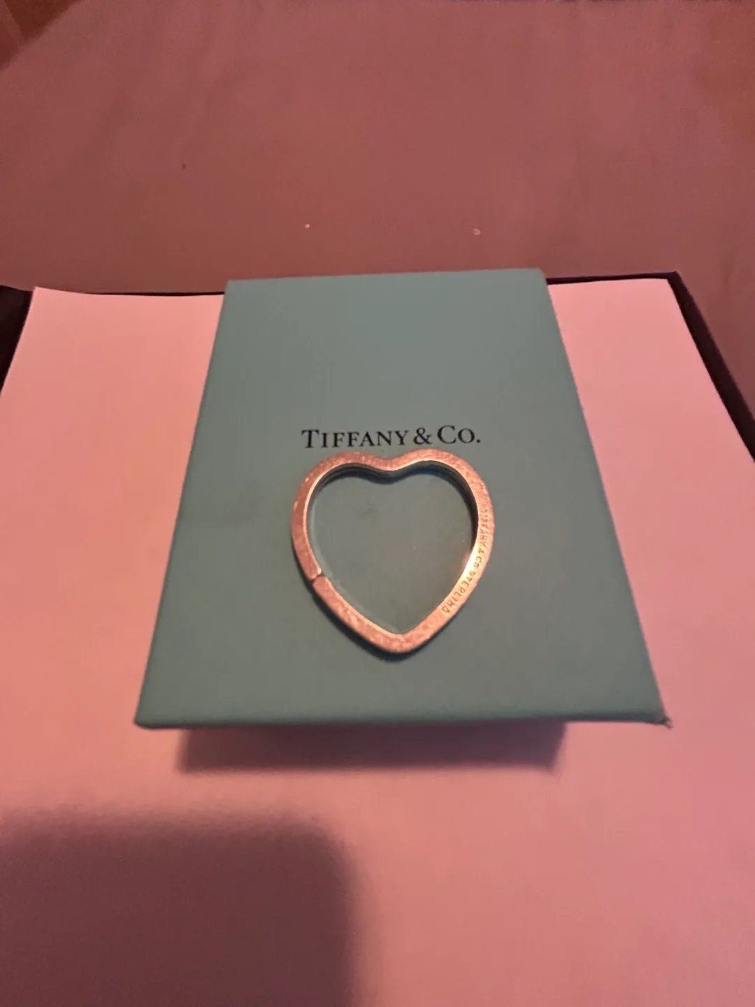 Tiffany & Co. Sterling Silver Heart Key Ring image indicator(7)