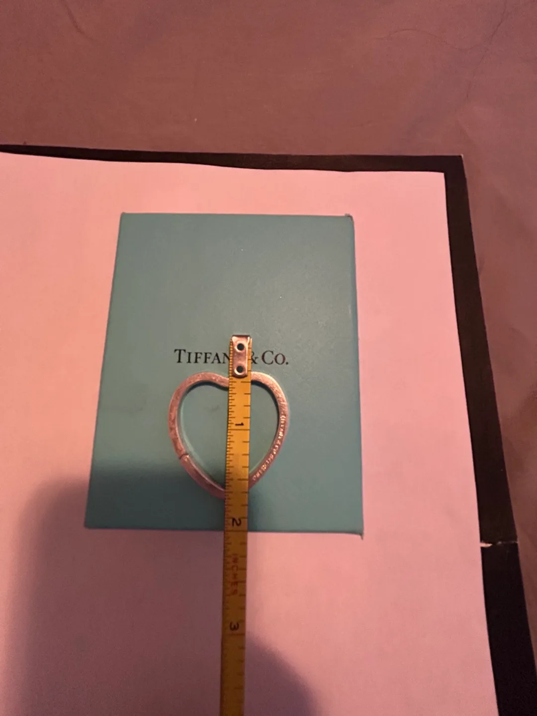 Tiffany & Co. Sterling Silver Heart Key Ring image indicator(8)