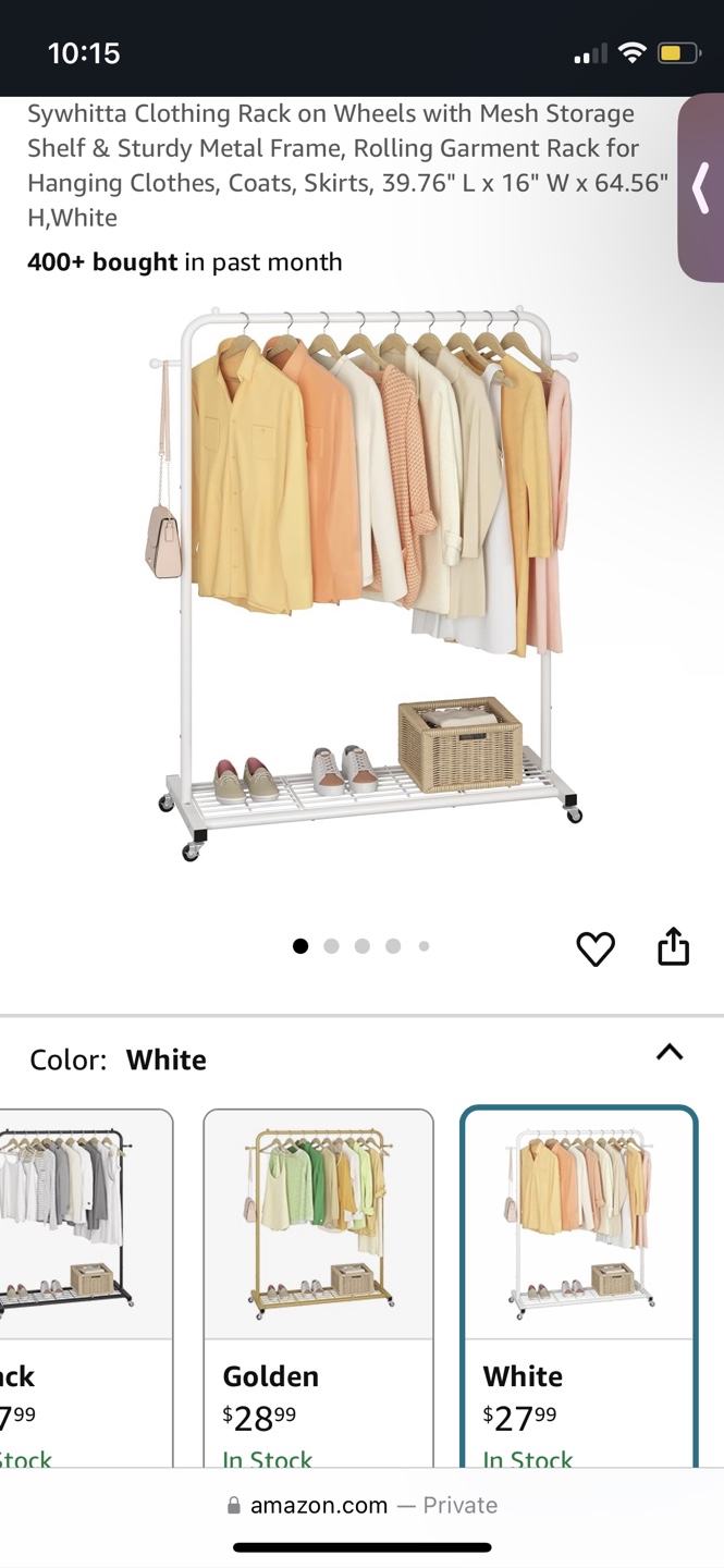 White Clothes Rack - photo 4